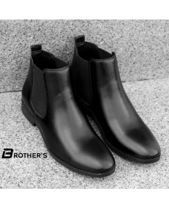 Brother’s Formal Stylish Fashionable Chelsea Boots Shoes For Men (Black)