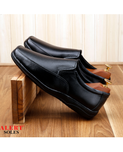 BRENDANBON Formal Stylish Party Wear Men’s Black Mocassion Formal Shoes Corporate Casuals For Men (Black)