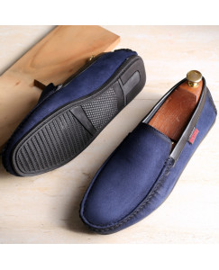 Ultra flexible sud Loafer For Men (Blue)