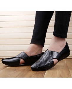 Brother’s Casual Stylish Fashionable Stylish Peshawari Slip On Shoes for Men (Black)