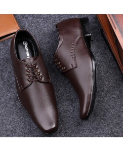 Brother’s Formal Stylish Fashionable Party Wear Point Shoes For Men (Brown)