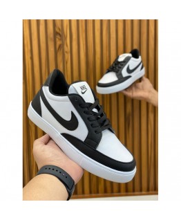 Low-top Casual Sneaker Shoes (Black/White)