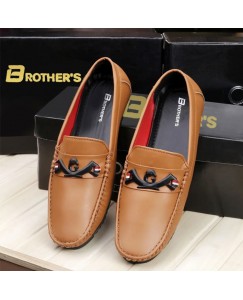 BROTHER'S Casual Stylish Loafers Shoes for Men (Tan)
