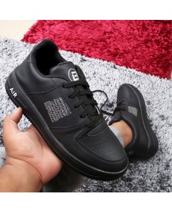 BROTHER'S Casual Stylish Sticker Shoes for Men (Black)