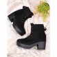Shoetopia Womens Heel Boots Black