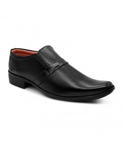 Iaddicted Black Formal Slip-On Shoes for Men Office Wear