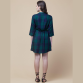 Womens Rayon Checkered Short Dress