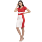 Women's Trendy Solid Hosiery Fit & Flare Short Dress