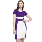 Womens Trendy Solid Hosiery Fit & Flare Short Dress