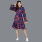 Women's Floral Printed Tiered Short Dress