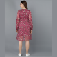 Women's Floral Print Chiffon Short Dress 
