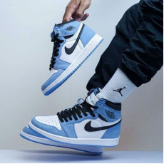 Blue High Tops Casual Sneakers for Men