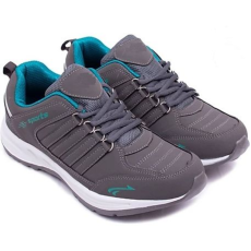 Grey Laced sports shoes for Running